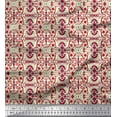 thumbnail image 1 of Soimoi Rayon Fabric Damask Ethnic Print Fabric by The Yard 42 Inch Wide, 1 of 3