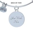 thumbnail image 4 of Body Of Christ Communion Stainless Steel or 18k Gold Circle Bangle Bracelet, 4 of 8
