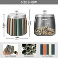 thumbnail image 2 of Yayeee Ashtray with Lid for Cigarette Smokeless Stainless Steel Home Ash Holder, Navy Blue Stripes, 2 of 7