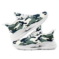 thumbnail image 3 of Coolcustomize Plus Size Camo Print Sneakers for Men, Lightweight Breathable Running Shoes, Chunky Street Style Low-Top Tennis Shoes for Casual Walking & Sports, Casual Footwear, Trendy Camo Design, 3 of 5