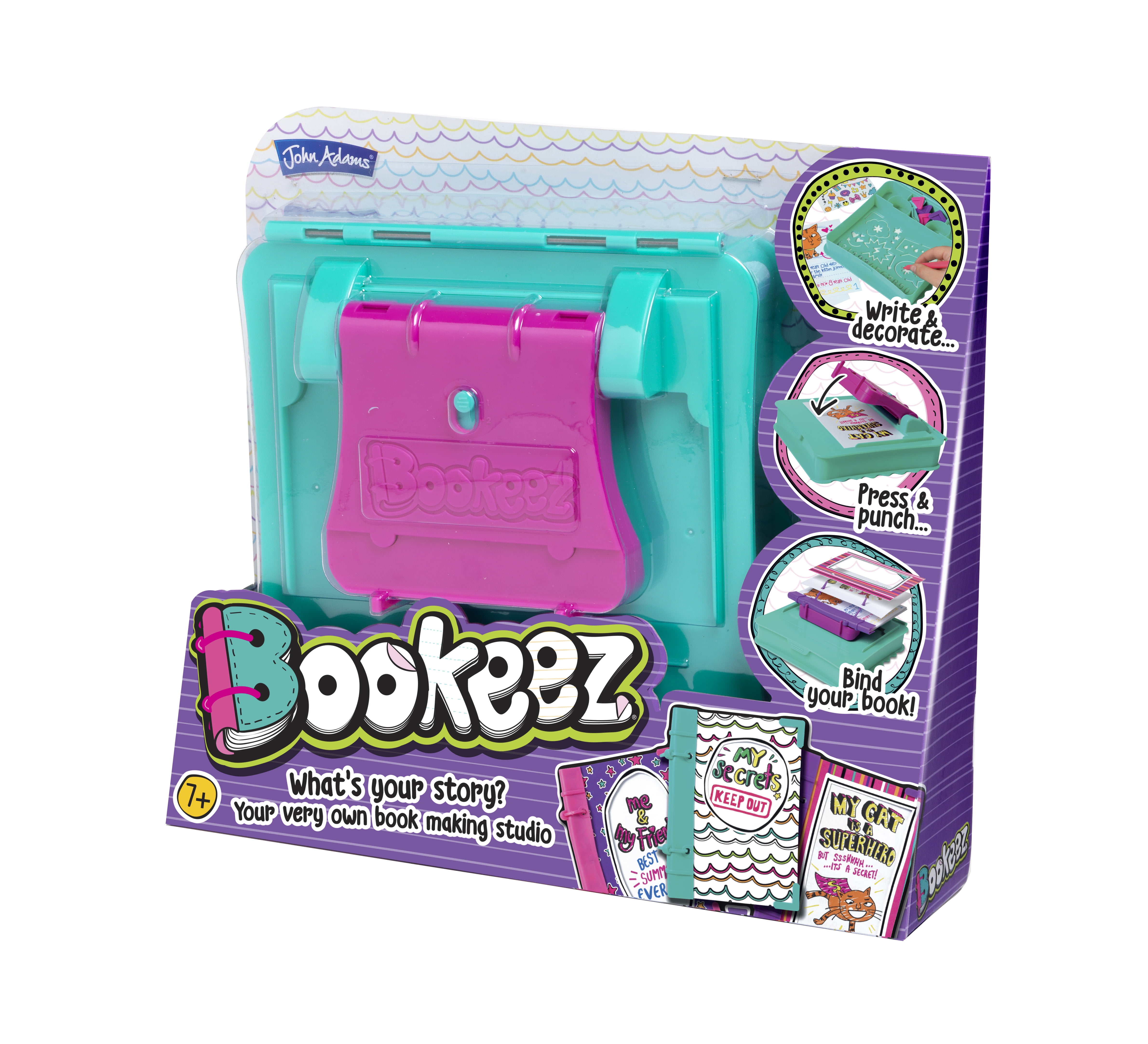 John Adams Bookeez Book Making Craft Kit, Boy or Girl, Recommeded for ages  7+ 