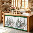 thumbnail image 5 of Christmas Cabinet Curtains 28"x51" Sink Skirt for Bathroom Kitchen, Farmhouse Truck Trees Elk Gifts Winter Plaid Green Self Stick Adhesive Under Desk Covers Tall Laundry Cabinet Storage Organizer, 5 of 8