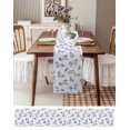 thumbnail image 6 of Running Horse Table Runner Retro Blue Minimalist Animal Sketch Tablerunners 18 x 72 Inch, Table Decorations Tabletop Scarf for Summer Gathering Holiday Farmhouse Kitchen Dining Decor, 6 of 6