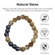 thumbnail image 3 of Pulsera de protección Pulseras de piedra de ojo de tigre de obsidiana para protección que traen suerte y prosperidad, 3 of 5