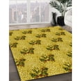 thumbnail image 2 of Ahgly Company Indoor Rectangle Patterned Bright Gold Yellow Area Rugs, 7' x 10', 2 of 6