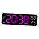 thumbnail image 5 of Reloj de decoración de pared Macarena Digital moderno Brillo automático luz blanca, 5 of 8