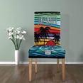 thumbnail image 4 of ZHANZZK Hawaii Aloha Wave Graphic Stretch Chair Cover Protector Seat Slipcover for Dining Room Hotel Wedding Party Set of 1, 4 of 5