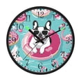 thumbnail image 2 of Voice Activated Clock with Glow Light 12 Inch Large Silent Wall Clock Battery Operated for Home Decor Black and White Dog, 2 of 8
