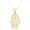 10K Yellow Gold, variant on 14K Yellow Gold Hamsa Hand Pendant Necklace for Women, 18–20 Inch Rope Chain