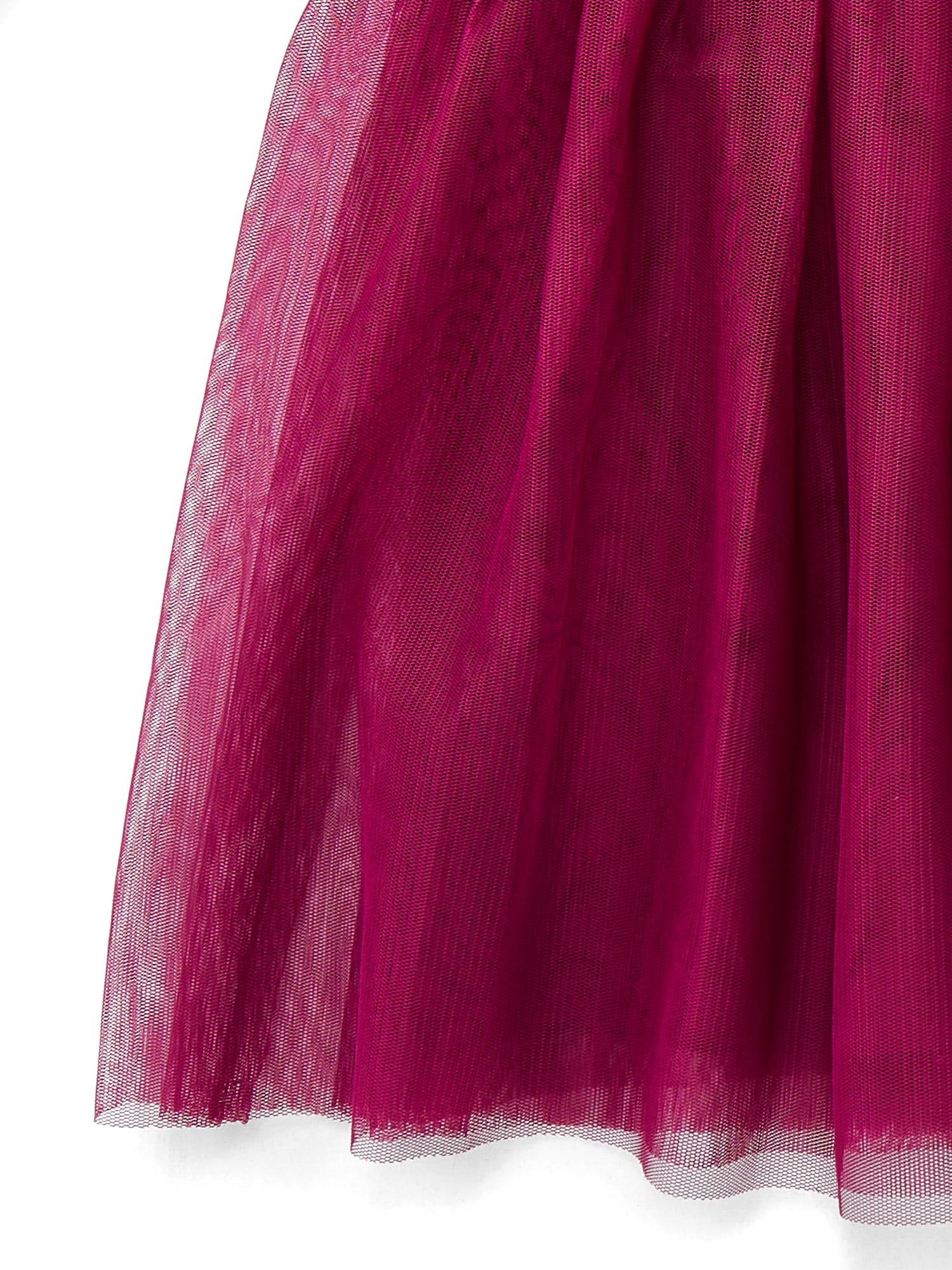 Wonder Nation Girls Velour Tutu Dress with Long Sleeves, Sizes 4-18 & Plus