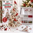 thumbnail image 3 of Neoargh Beaded Christmas Tree DIY Kit, Colorful Pearl Beaded Tree, Handmade Tabletop Decor with Sparkling Crystal Beads, Tree Topper Star for Surprise & Gift, 3 of 5