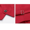 thumbnail image 6 of Boy's Button Formal Vest Solid Sleeveless Tuxedo Dress Waistcoat Wedding Part𝘆 Gentleman Christenings Formal Suits, 6 of 6