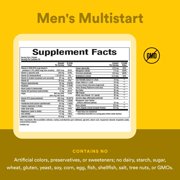 Natural Factors Mens MultiStart Daily Multivitamin, Nutritional Support for Immune Health and Energy, 120 Tablets