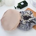 thumbnail image 4 of jiaroswwei Shower Cap Waterproof Reusable Double Layers Elastic Shower Hat for Bathroom, 4 of 8