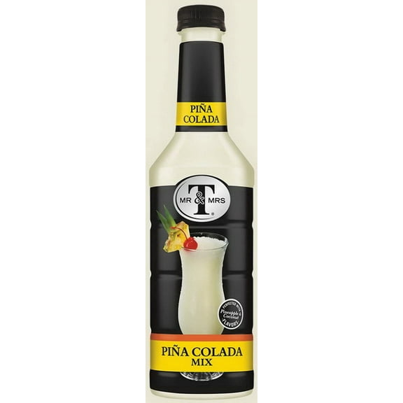 (Price/Case)Mr & Mrs T'S Pina Colada Mix 1 Liter Per Bottle - 6 Per Case