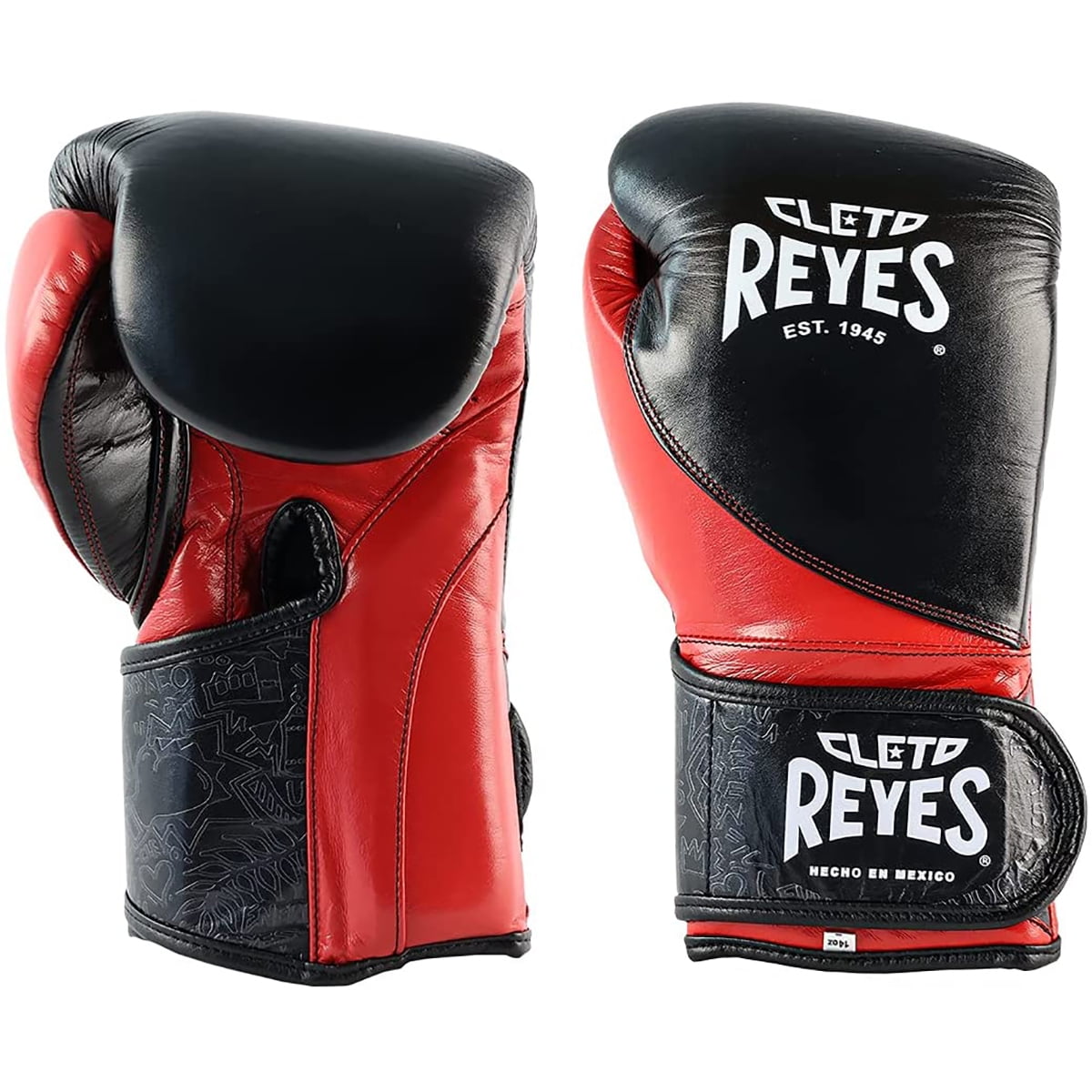 Cleto Reyes High Precision Hook and Loop Training Boxing Gloves Red/Black 