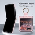 thumbnail image 2 of for Motorola Razr Plus 2024/ Razr 5/ Razr Gen 5 Case with Ring Holder, Soft Rhomboid PU Leather [Hinge Protection] Anti-Scratch Shockproof Slim Cover Case for Moto Razr 50 Ultra ZXF-Rose Gold, 2 of 13