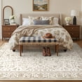 thumbnail image 2 of KUETH 9X12 Vintage Area Rugs Machine Washable Rugs for Living Room, Non Slip Flat Pile Rug with Rubber Backing, Boho Rug for Entryway Bedroom Dining Room Home Office, 2 of 12