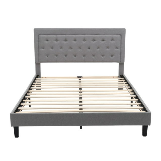 Cama Easy Living Linen King Size Gris Oxford