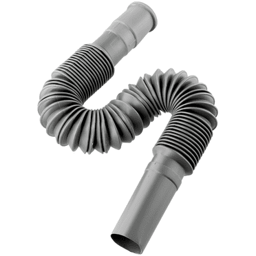 1-1/4 Inch Flexible and Expandable Drain Pipe Tube S Trap, Universal Plastic Angle Simple Extension Tube for Kitchen Bathroom Sink Sewer Drain Wash Basin