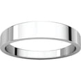 thumbnail image 3 of FB Jewels 925 Sterling Silver 4mm Flat Tapered Wedding Ring Band Size 6, 3 of 3