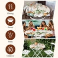 thumbnail image 7 of Green Orange Blue Fall Round Tablecloth, Fitted Table Cover with Elastic for 45"-54" Round Tables, Thanksgiving Pumpkin Botanical Rustic Table Cloth Outdoor Dinning Party Waterproof Tablecloths, 7 of 7