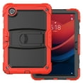 thumbnail image 6 of for Lenovo Tab M10 (3rd Gen) 10.1 TB-328F Case with PET Screen Protector + Pencil Holder + Stand + Shoulder Strap | Heavy Duty Protection 3 Layer Silicone PC Case | Red+Black, 6 of 8