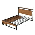 thumbnail image 5 of Paproos Full Bed Frame with 2 Storage Drawers, New Upgraded Metal Platform Bed with Sockets and USB Ports, Full Size Bed with Headboard and Footboard, No Box Spring Needed, 440lbs Capacity, Black, 5 of 12