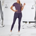thumbnail image 2 of Workout Sets for Women 2 Piece - Seamless Yoga Outfits Shorts and Padded Sports Bra Gym Athletic Clothing Set Gym Yoga Active Wear Outfits Sports Bra Gym Clothes Sets (S,Light Pink), 2 of 6