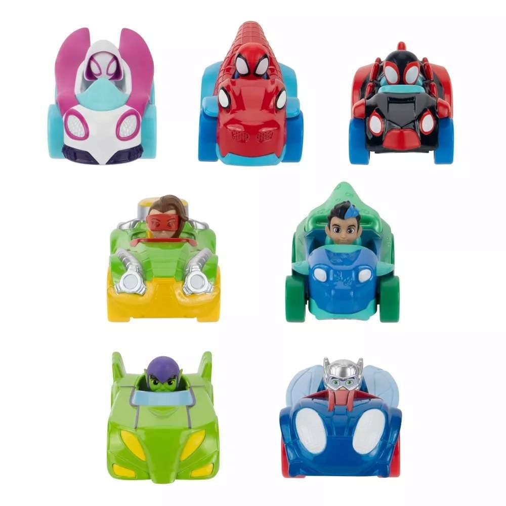 Disney Spidey & His Amazing Friends Metals Vehicles 7pk Toy New With Box