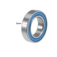 thumbnail image 3 of Uxcell Deep Groove Ball Bearing Thin Section Double Seal Chrome Steel Blue Cover 12x21x5mm, 3 of 4