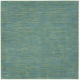 thumbnail image 3 of Nourison Essentials Indoor/Outdoor Blue Green 5' x square Area Rug, (5 Square), 3 of 11
