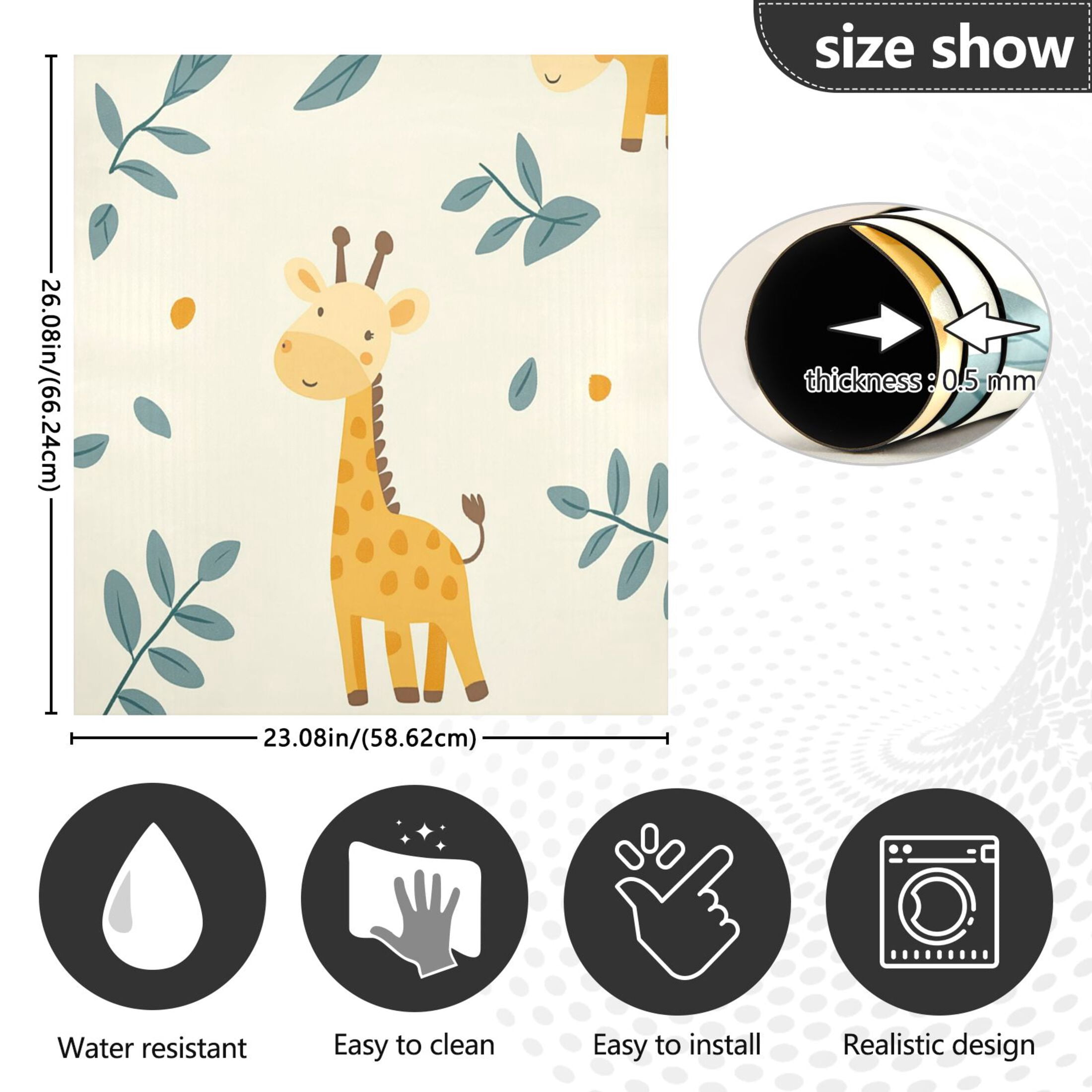 Dishwasher Magnetic Sticker 23x26 Inch Refrigerator Magnetic Sticker Washing Machine Magnetic Sticker Kitchen Panel Magnetic Sticker Home Decor Super Cool Giraffe