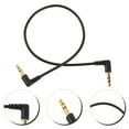 thumbnail image 4 of ColoMX Cable de audio macho a macho de 3,5 mm Cable auxiliar estéreo en ángulo Cable de audio de 30 cm, 4 of 8