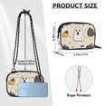 thumbnail image 4 of FORMRS Mini Crossbody Bag for Women Adjustable Shoulder Rope Travel Casual Phone Purse, Halloween Black Pumpkins, 4 of 7
