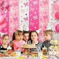 thumbnail image 3 of Pink Fringe Backdrop for Bow Tinsel Foil Curtains for Wedding and Birthday Decorations 3 Pack, 3 of 6