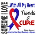 thumbnail image 2 of CafePress - CHD Needs A Cure 3 -  Round Wood Ornament 4", 2 of 2