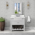 thumbnail image 2 of RoomAndLoft Austin 36" Wood Bathroom Vanity in White - Quartz Top & 1 Basin, 2 of 4