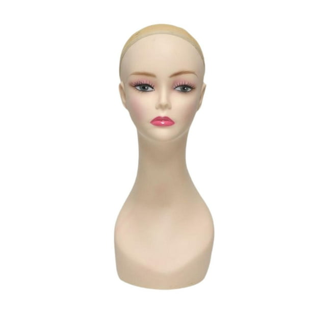 Cabeza de maniquí peluca cabeza multifuncional profesional soporte de exhibición de peluca busto de cabeza de maniquí para collar sombrero bufandas