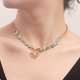 thumbnail image 4 of Collar de cuentas de turquesa largo anudado collar de piedra de la capa de joyería hecha a mano, 4 of 5