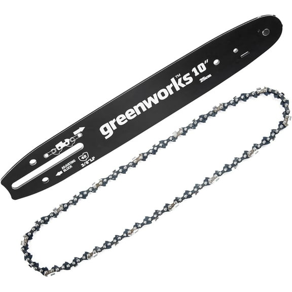 Greenworks 10" Replacement Chainsaw Bar and Chain Combo