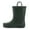 Green, variant on Kushyshoo Kids Rubber Rain Boots Yellow Matte Boots with Handles 1M