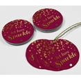 thumbnail image 4 of Inkdotpot Gold Foil Paper Hang Tags Let Love Sparkle Wedding Favor Tags 50 Pieces, 4 of 6