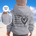 thumbnail image 2 of CAIXIA Girls Sweatshirts Size 10-12,Girl's Hoodie Long Sleeve Soft Sweatshirt Graphic Hoody Kids Cute Pullovers Top Clothes For Girls,9-10 Years,Grey, 2 of 5