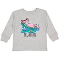 thumbnail image 3 of Inktastic Relaxolotl- Cute Axolotl on Summer Vacation Boys or Girls Long Sleeve Toddler T-Shirt, 3 of 5