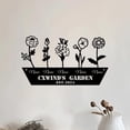 thumbnail image 2 of Custom Flower Garden Metal Wall Art, Personalized Garden Name Sign Home Decor, Ideal for Home Decor & Gift, Gardener Gift, 2 of 6