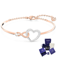 thumbnail image 1 of Pulsera Brazalete Infinity Corazon Infinito Swarovski + Kit De Regalo, 1 of 6