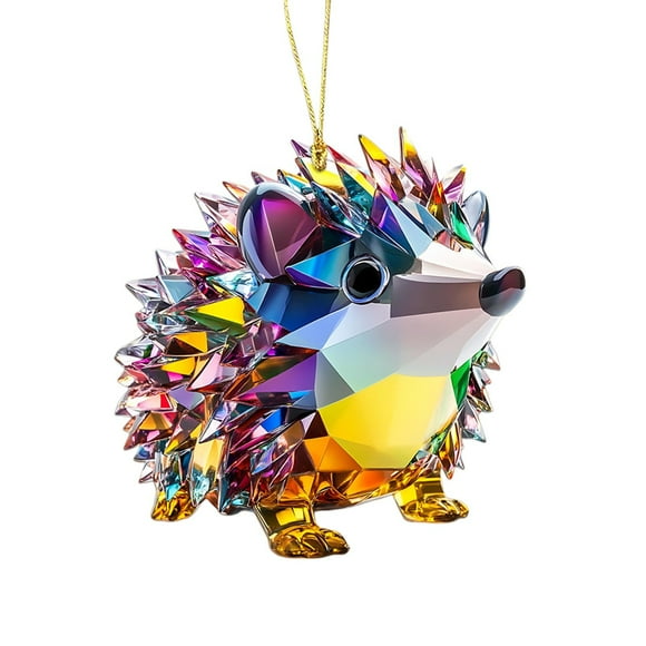Colorful Cartoon Hedgehog And Dog 2D Flat Acrylic Car Rearview Accessories Pendant for Bags and Keychains