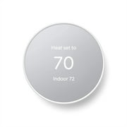 Restored Google Nest Thermostat - Smart Thermostat for Home - Programmable Wifi Thermostat - Snow (Refurbished)