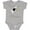 AC-Heather Grey, variant on My Nana Loves Me Boys or Girls Baby Bodysuit